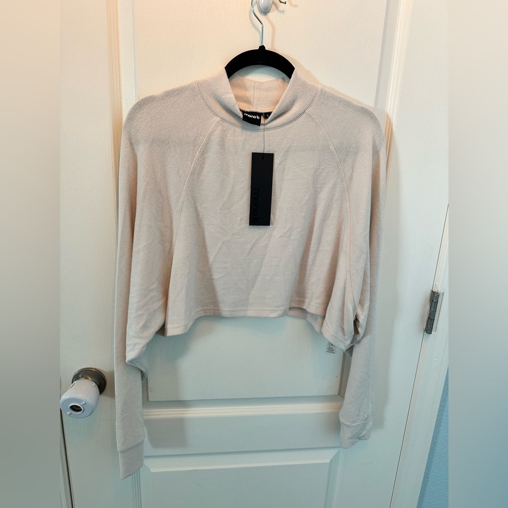 Mono B Cropped Sweater Top